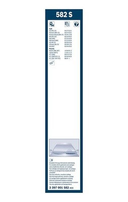 Bosch Twin Spoiler Wiper Blade Set 550mm + 530mm — 582S fits Audi A6 C4