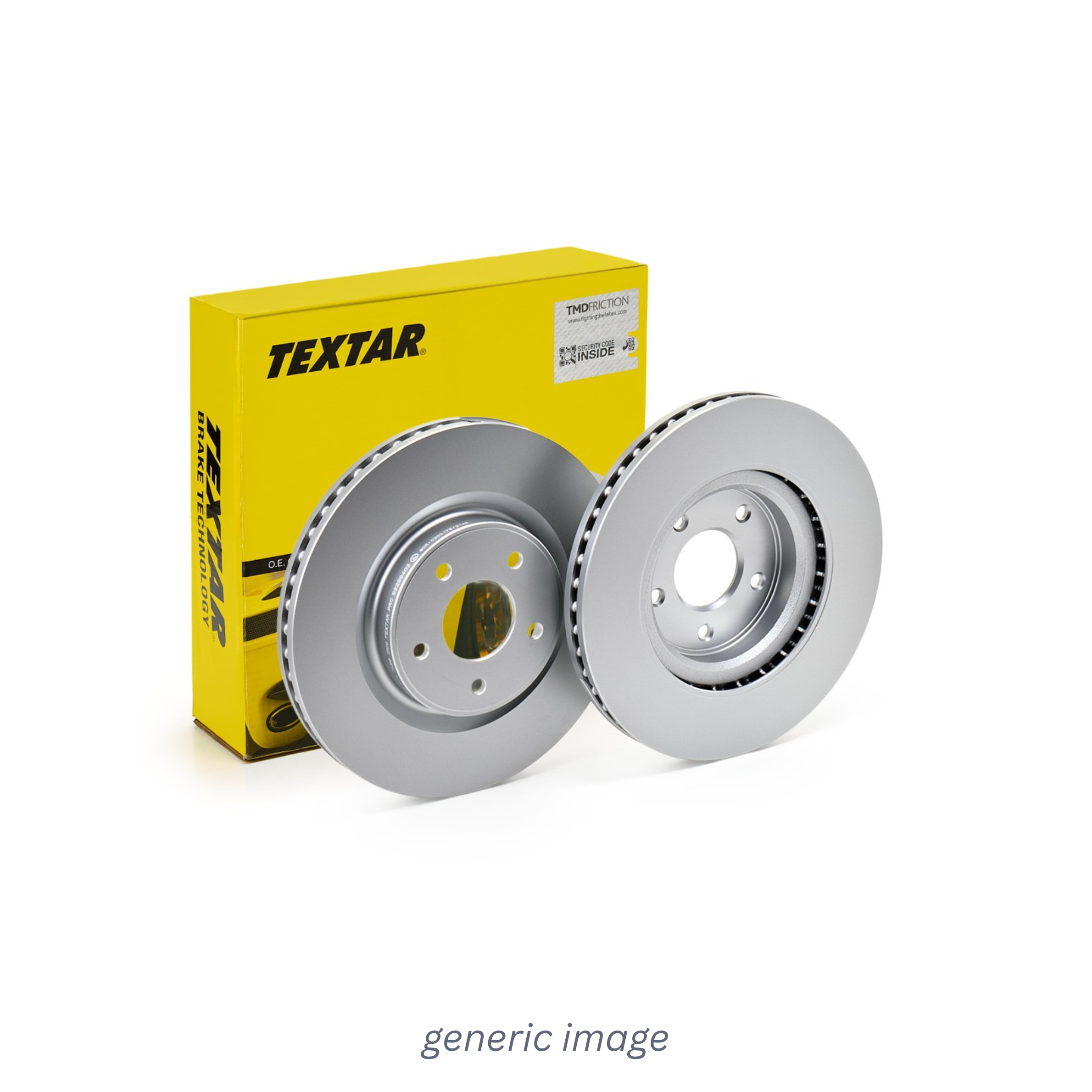 Textar 2 x Front Brake Discs 92124503