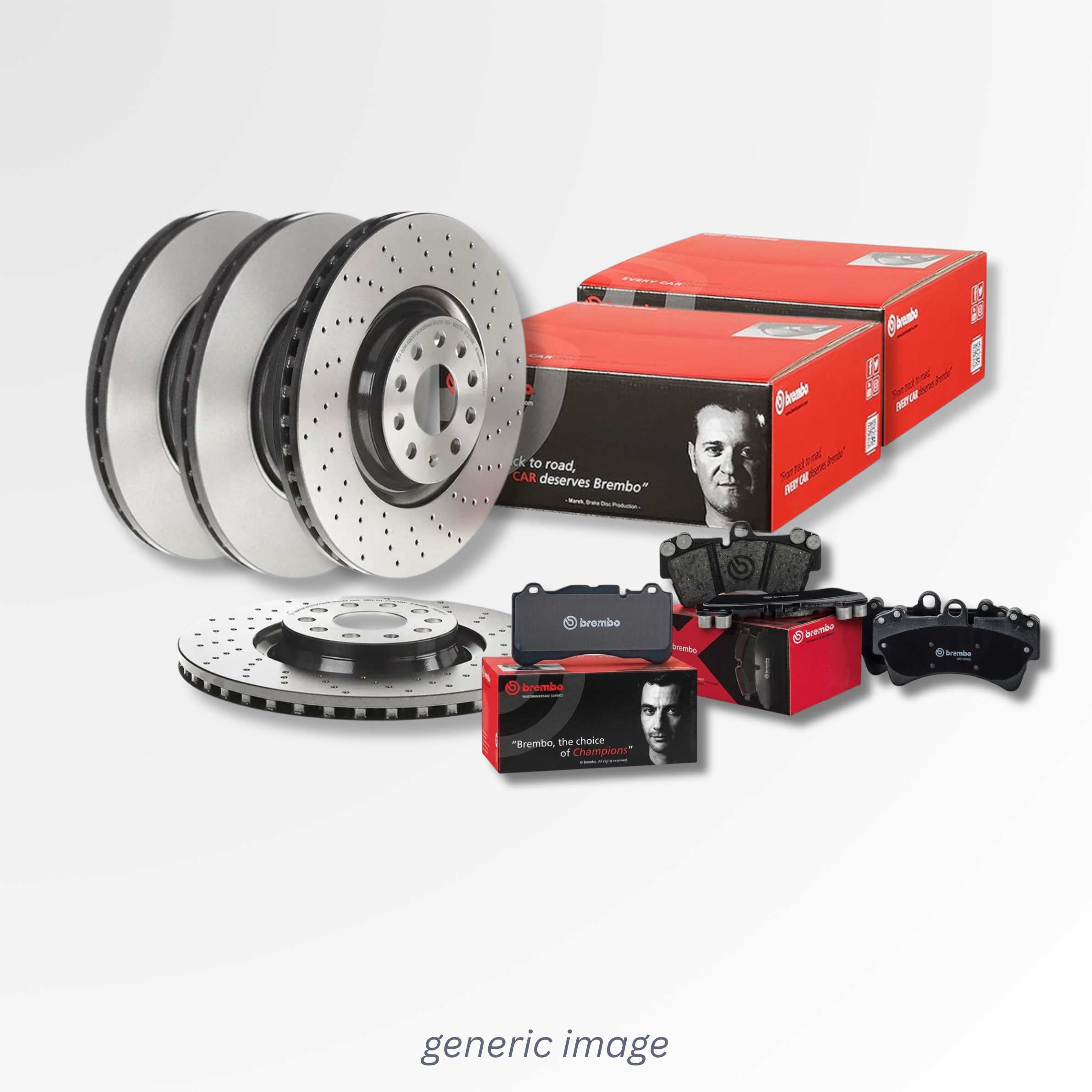 Brembo Front / & Rear / Brake Discs & Pads fits Mercedes-Benz S-Class 2002-2005