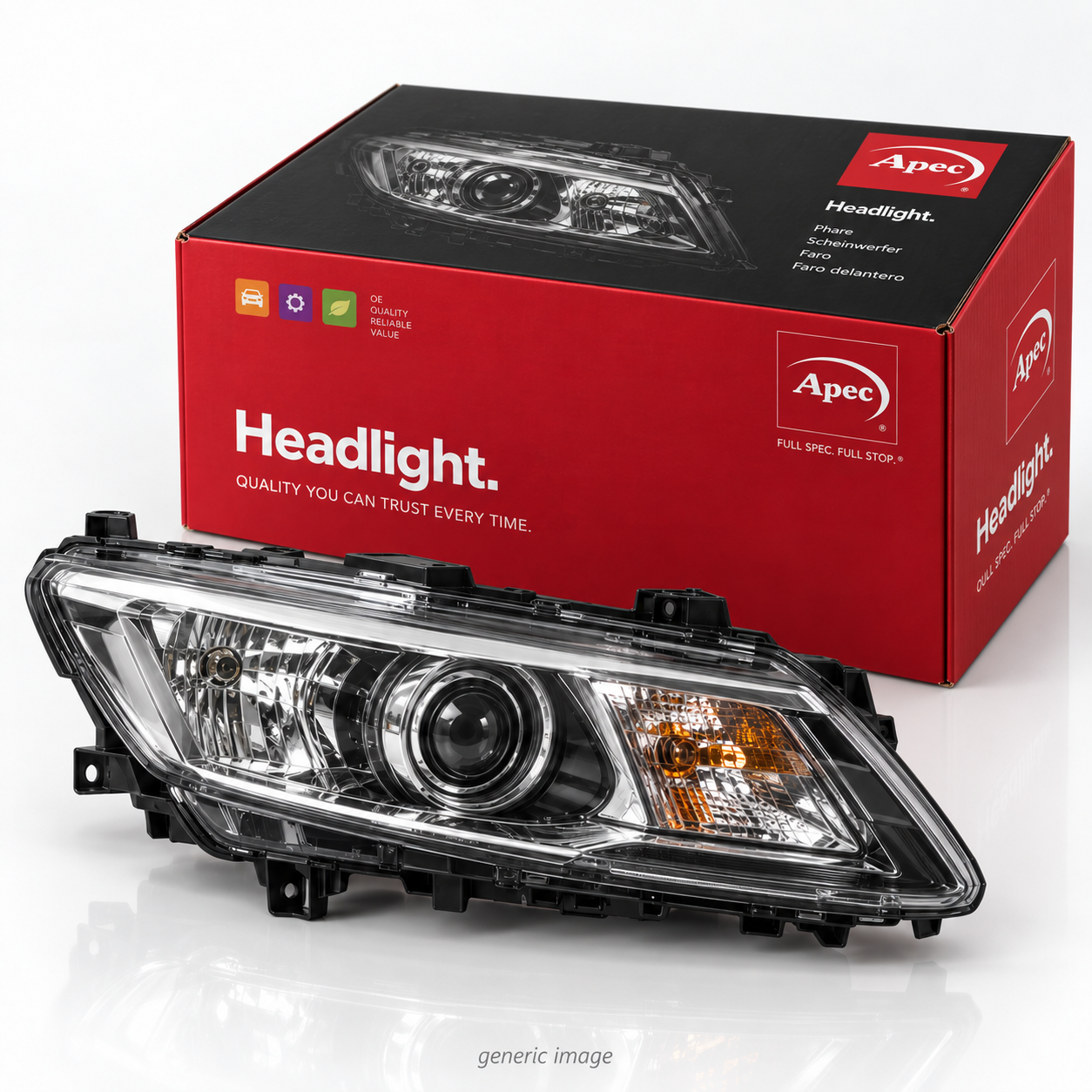 Apec Headlight Headlamp W21/5W Left AFL2665