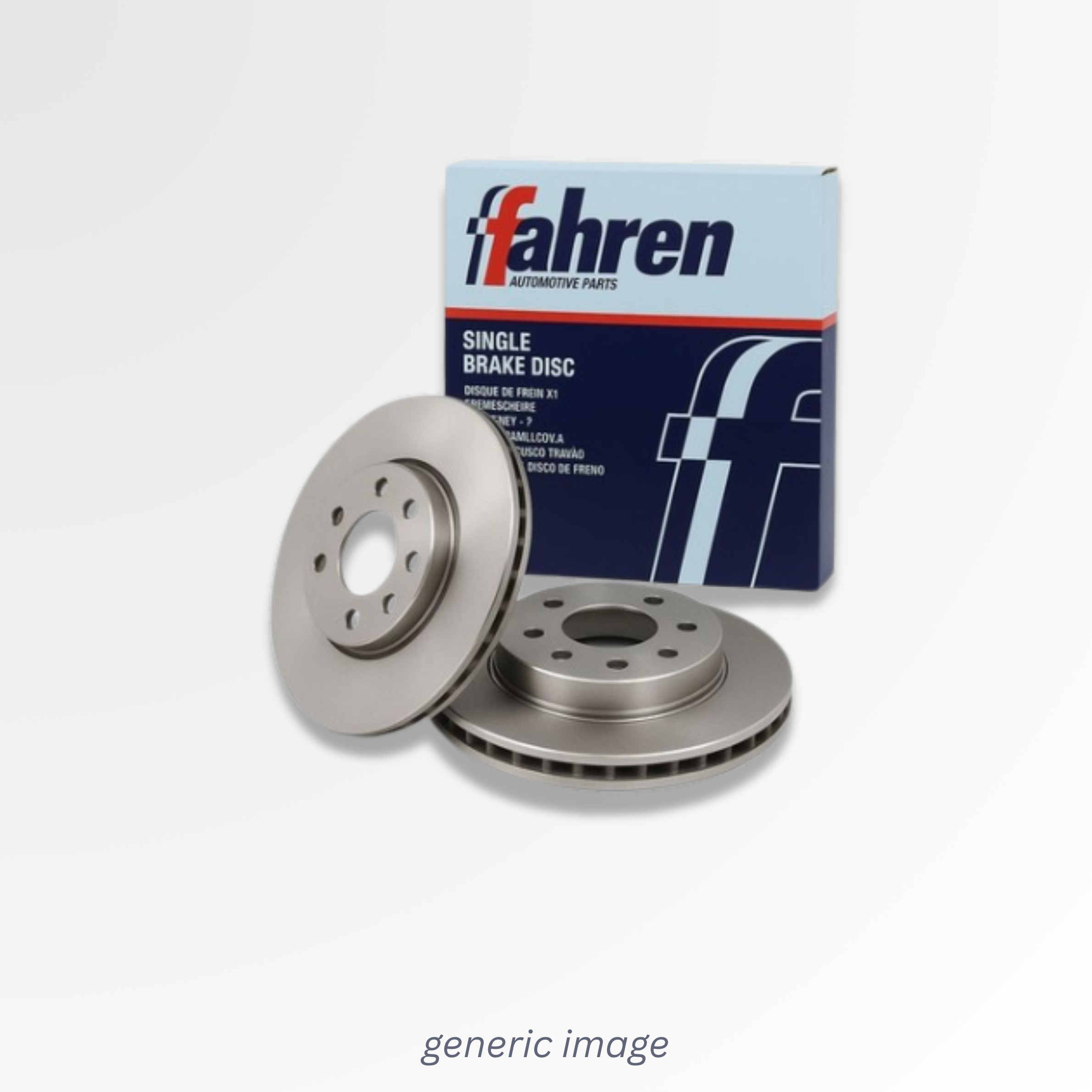Fahren 2 x Vented Brake Discs fits Suzuki Swift III 2010-2017 1.2 1.3