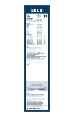 Bosch Twin Spoiler Wiper Blade Set 600mm + 530mm — 80 fits Mercedes-Benz C-Class