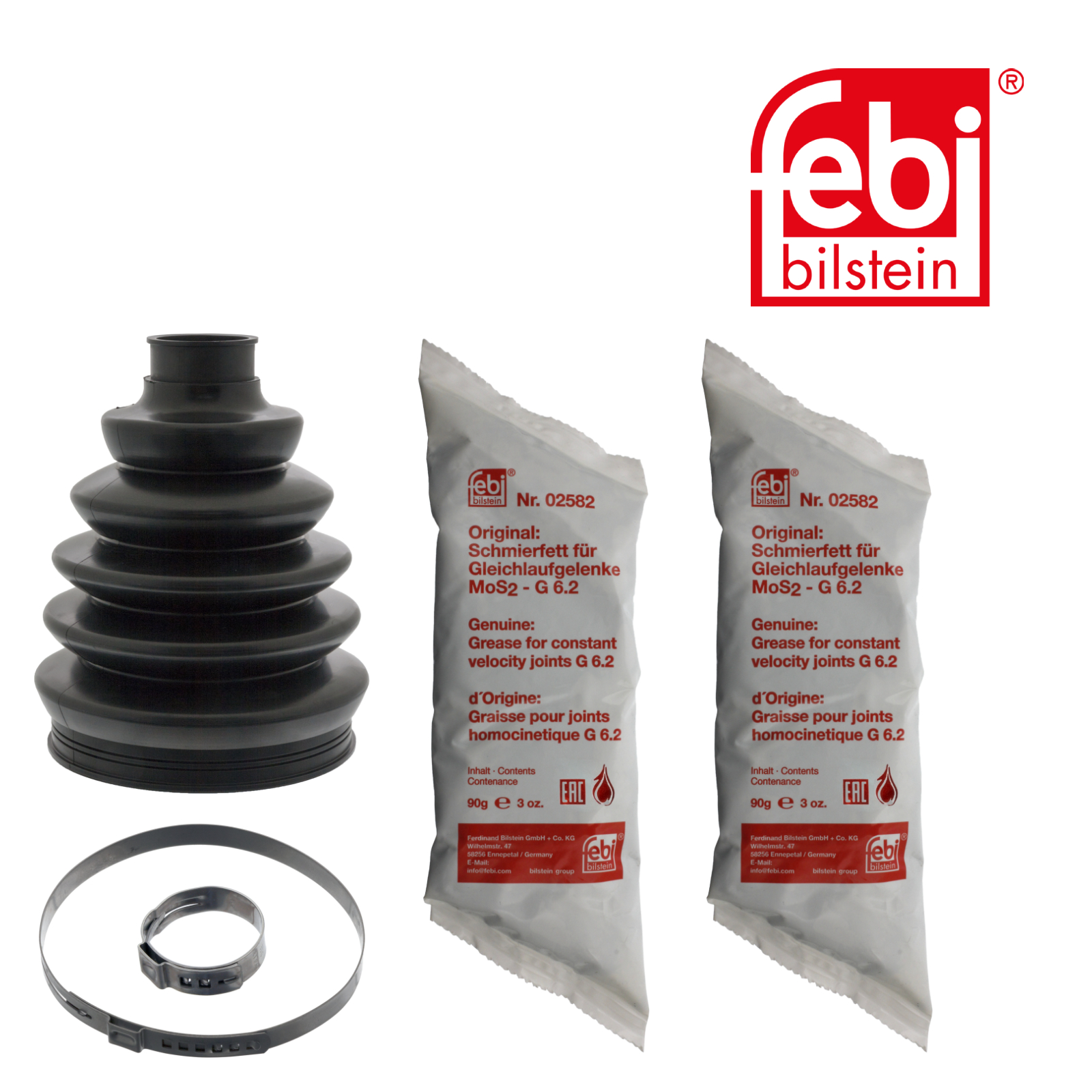 Febi Drive Shaft Bellow Kit Front Thermoplast 48827