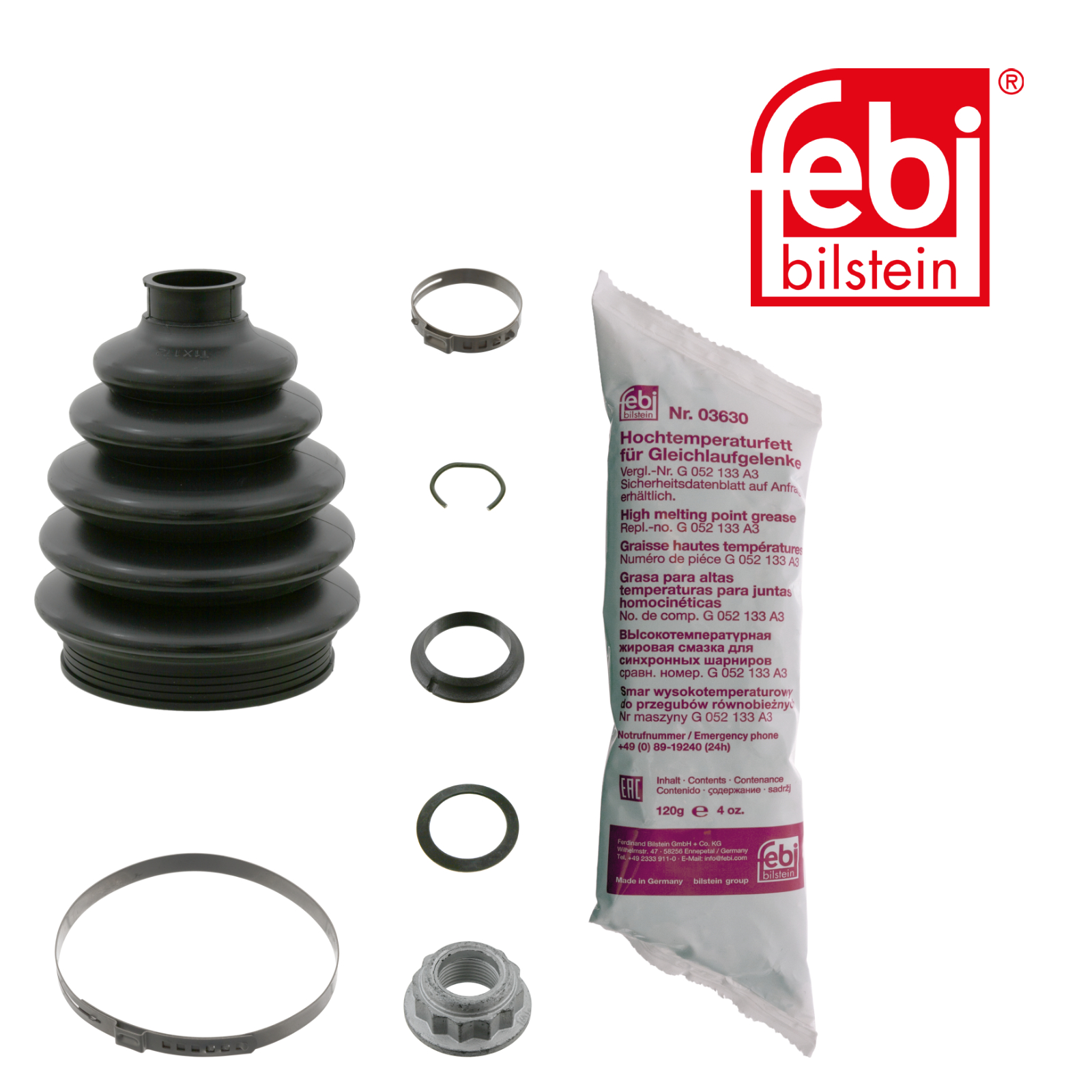 Febi Drive Shaft Bellow Kit Wheel Side Thermoplast 08026