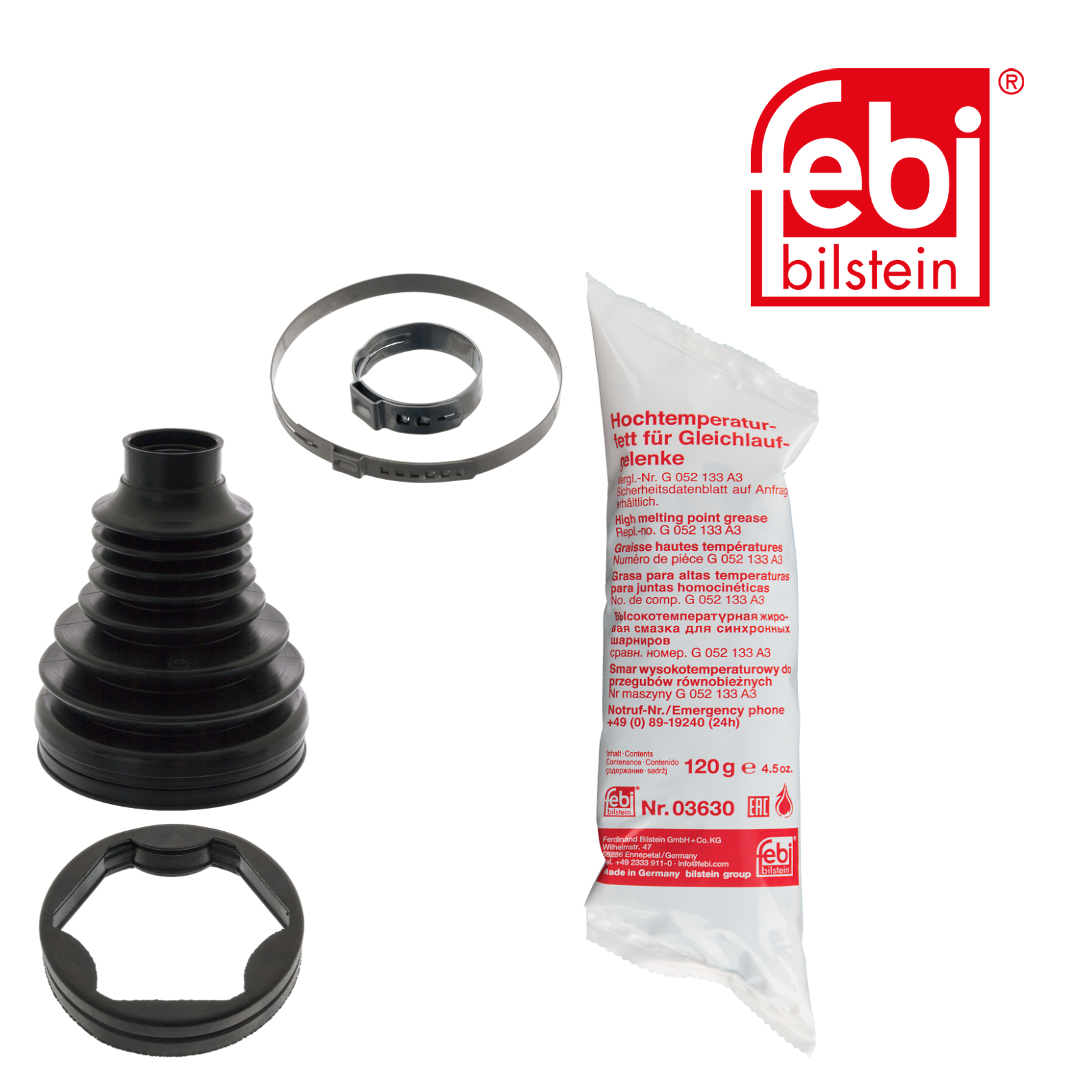 Febi Drive Shaft Bellow Kit Front Thermoplast 100401