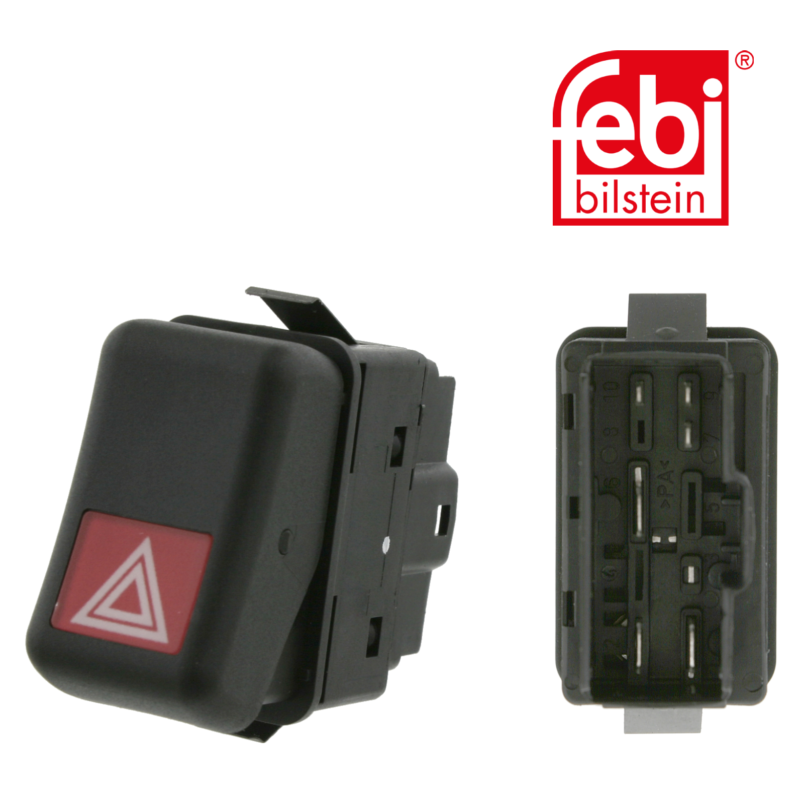 Febi Hazard Warning Light Switch 6 Connectors 11524